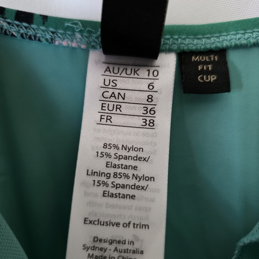 Nip Tuck Swim Green Floral Swimsuit - Picture 4 of 4